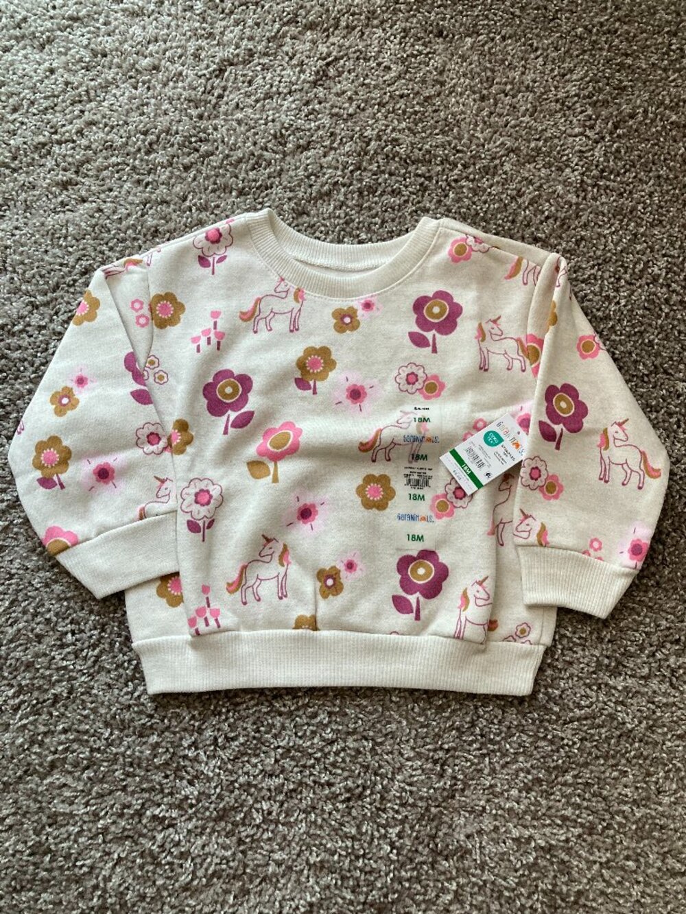 Garanimals Unicorn Sweater Size 18mo